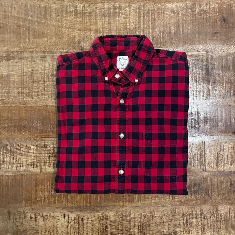 J. Crew Slim Fit Buffalo Plaid Button Down Shirt